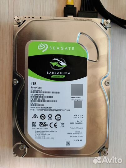 Жесткий диск HDD Seagate 1 tb