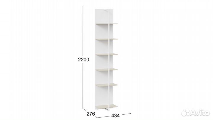 Стеллаж торцевой «Сканди»