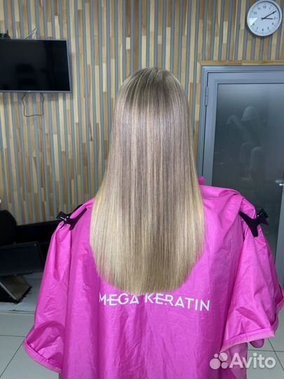 Кератиновое выпрямление/ ботокс волос