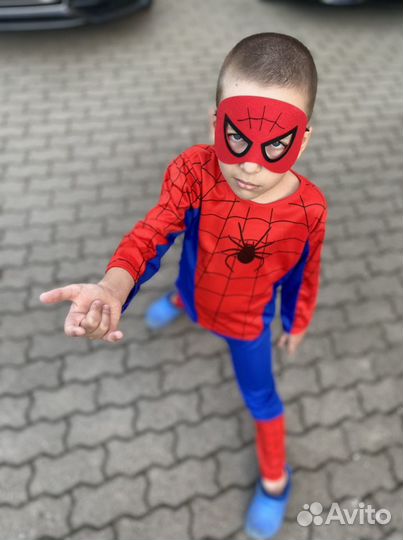Карнавальный костюм человека паука детский
