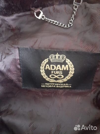 Шуба мутоновая с капюшоном длинная