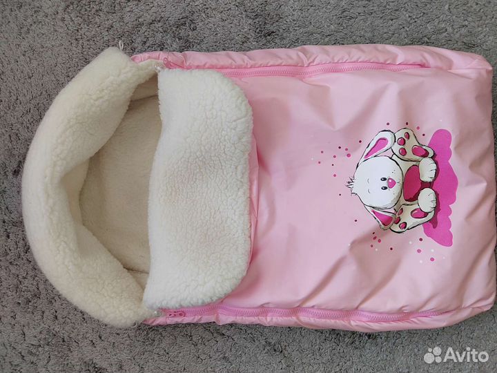 Конверт на выписку новорождённого зима для девочки