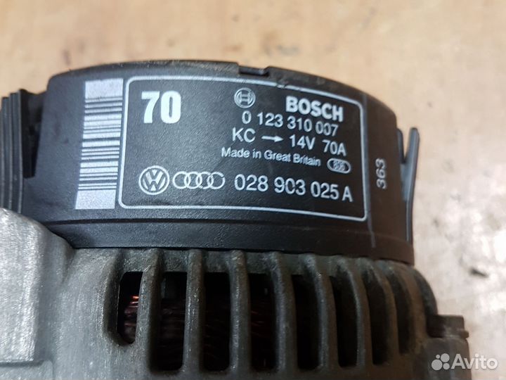 Генератор bosch 70A audi VW 1.9 diesel