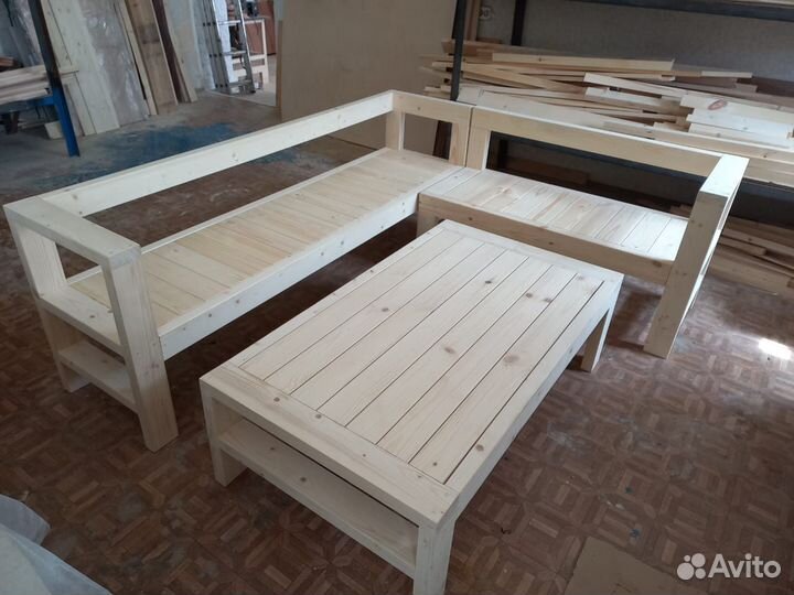 Комплект мебели для бани, террасы