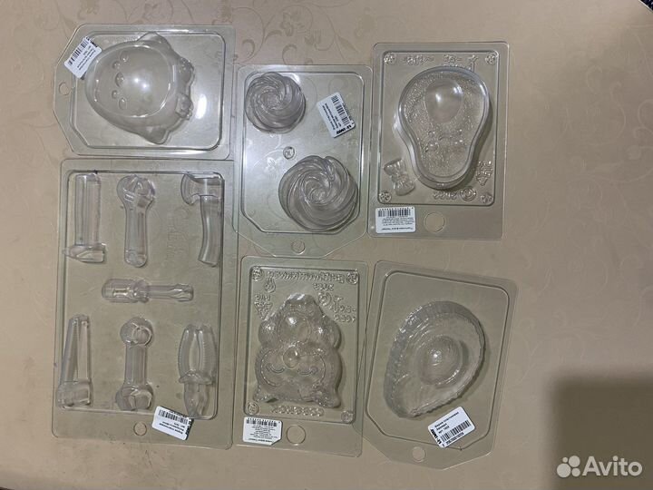 Силиконовые формы и пластиковые