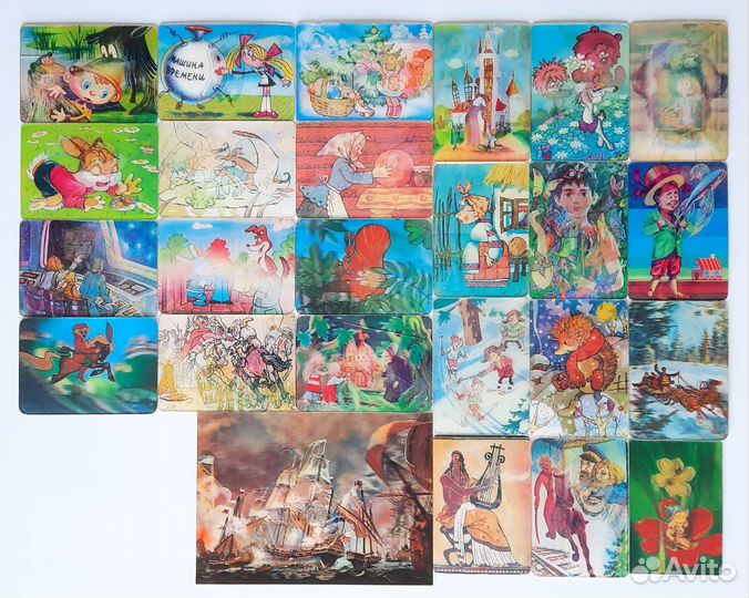 Переливные календарики СССР