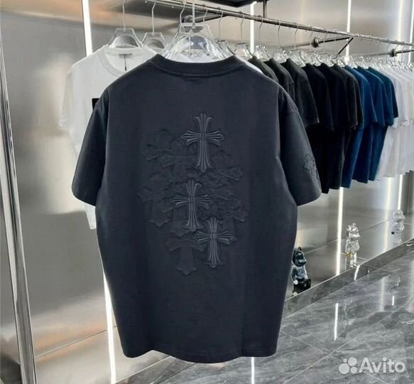 Футболка Chrome hearts с Крестами Оверсайз