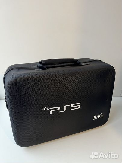 Сумка-кейс черного цвета для PlayStation 5