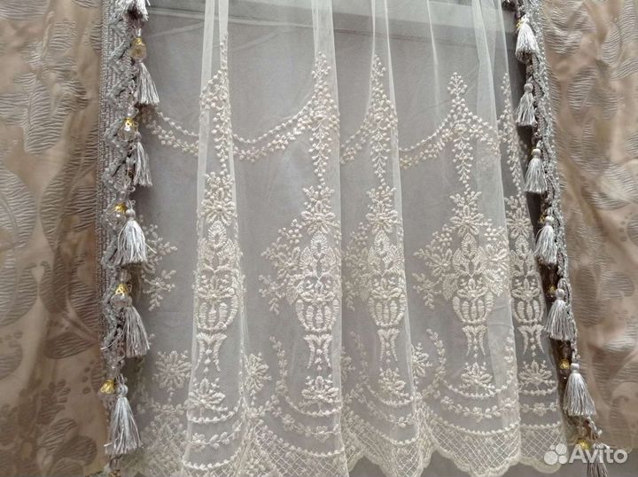 Шторы портьеры теневые Франция. Тюль сетка Италия