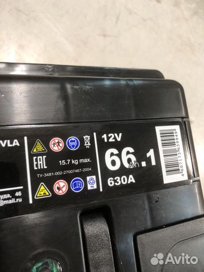 Аккумулятор Медведь VLA Euro 66 А/ч прямая En630