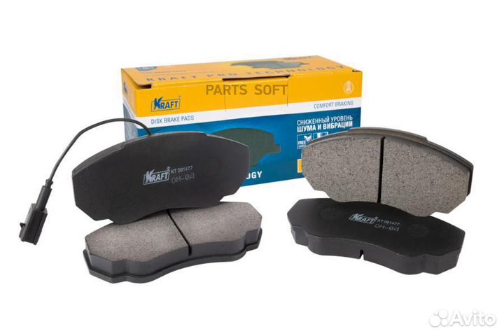 Kraft KT091477 Колодки тормозные fiat/peugeot duca
