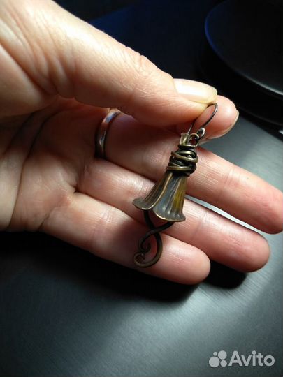 Медные серьги 