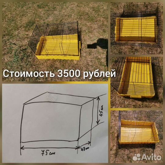 Клетка для декоративного кролика, морской свинки