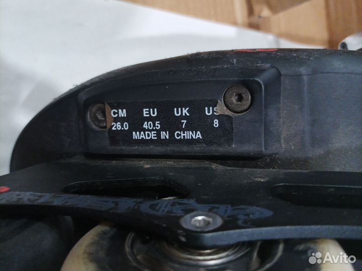 Роликовые коньки rollerblade р.р 40.5 260мм