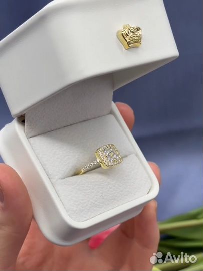 Кольцо серебро на подарок для девушки