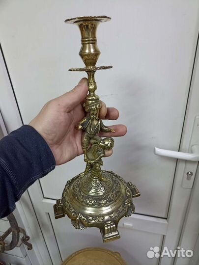 Подсвечник старинный.бронза