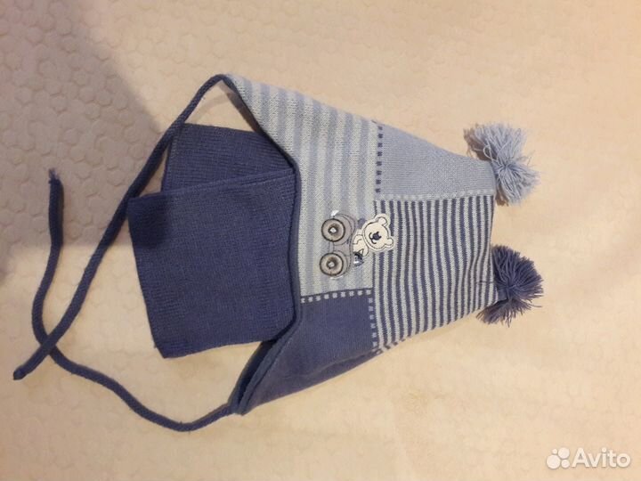 Красивая шапочка с шарфиком