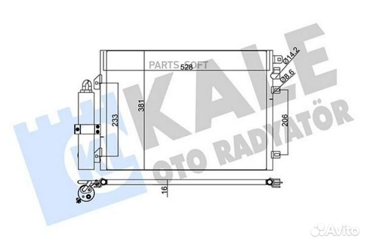 Радиатор кондиционера renault / dacia logan 04