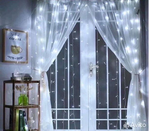 Гирлянда светодиодная штора