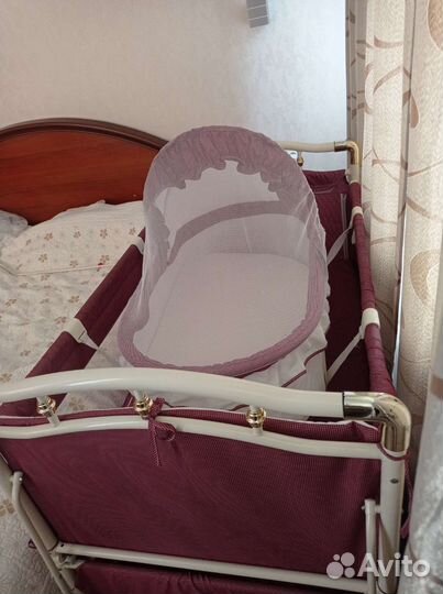 Детская кроватка трансформер с люлькой