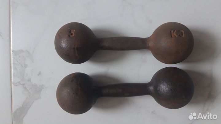 2 гантели по 5 кг СССР