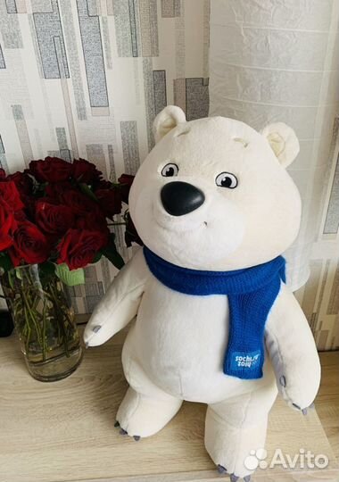 Олимпийский мишка, мягкая игрушка