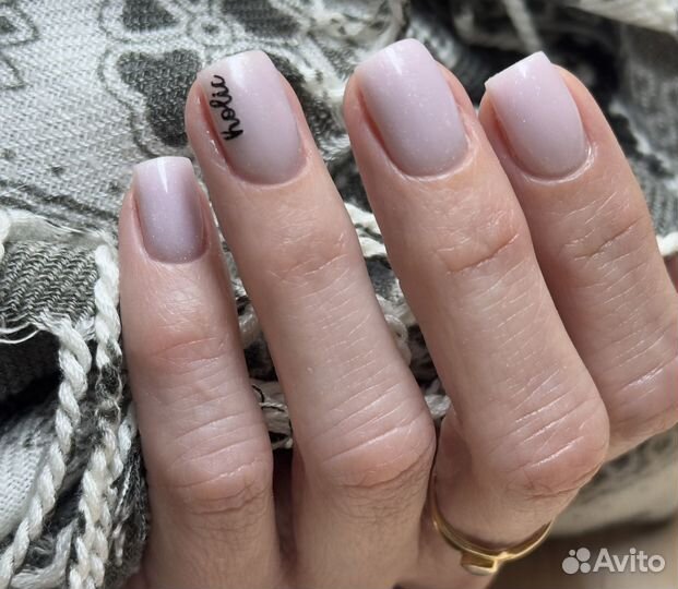 Маникюр с покрытием гель лак педикюр