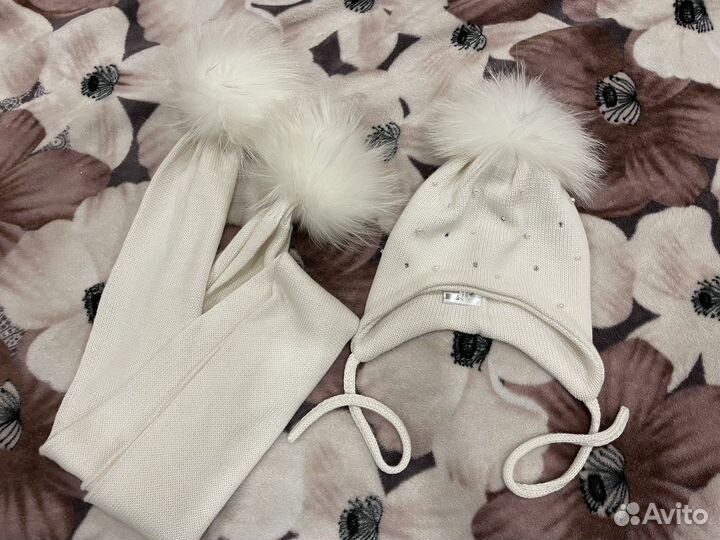 Комплект шапка, шарф solorana италия