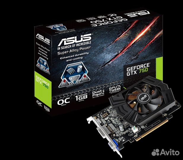 Видеокарта asus GeForce GTX 750 1GB
