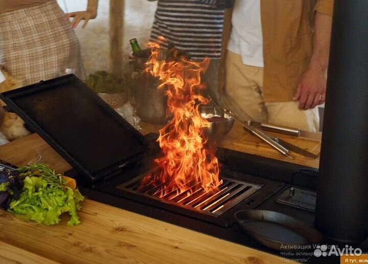 Решетка-гриль Эльбрус для гриль-очага Джентельмены