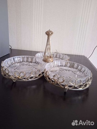 Хрустальная икорница