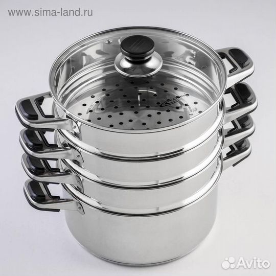 Мантоварка «Алтын», 13,7 л, d24 см, 4 секции, с те