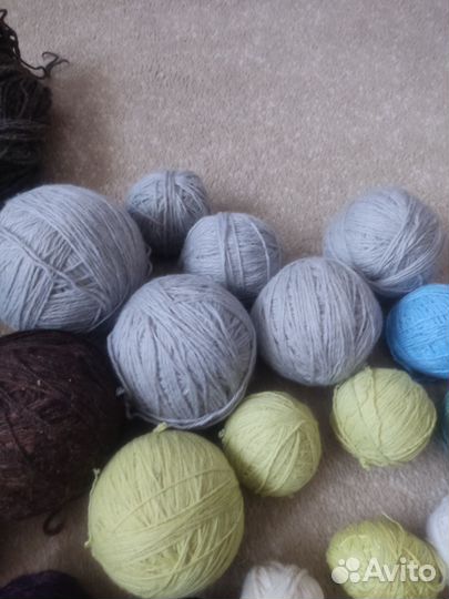 Пряжа для вязания бу пакетом