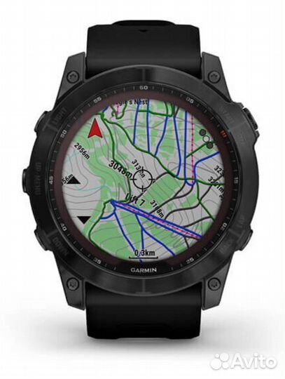 Часы Garmin Fenix 7X Sapphire Solar Titanium DLC