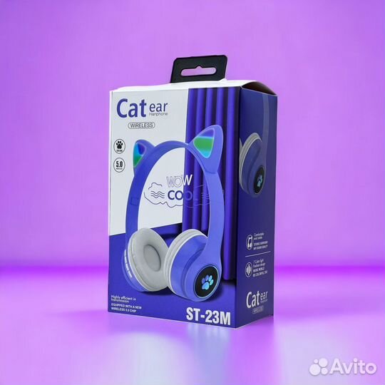 Bluetooth гарнитура CAT EAR CT-23M Purple