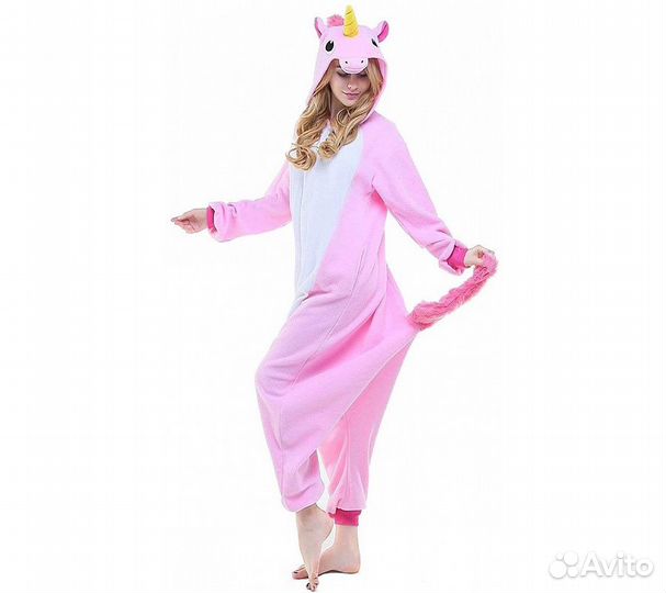 Кигуруми FunFur Единорог Пегас Розовый M