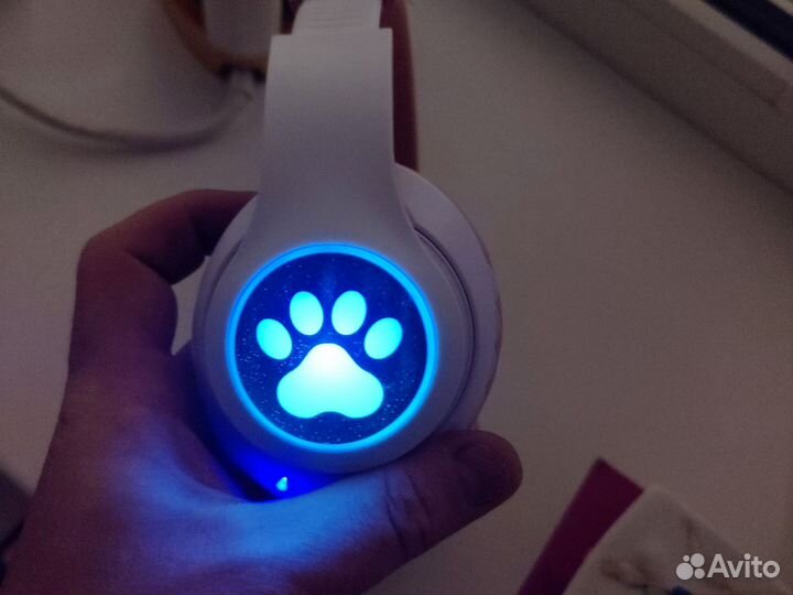 Беспроводные наушники детские с подсветкой