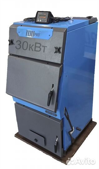 Котел твердотопливный полуавтоматический топpro 30