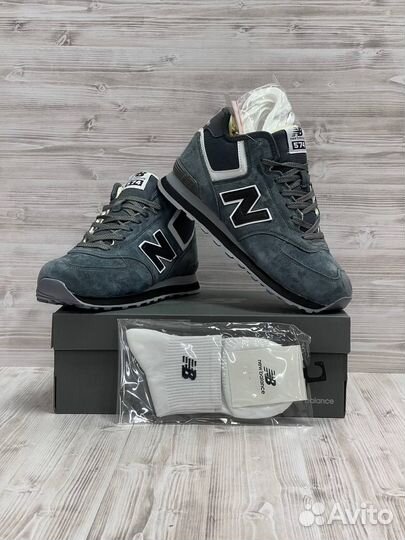 Кроссовки new balance 574 высокие зимние