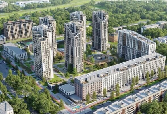 1-к. квартира, 45 м², 6/23 эт.