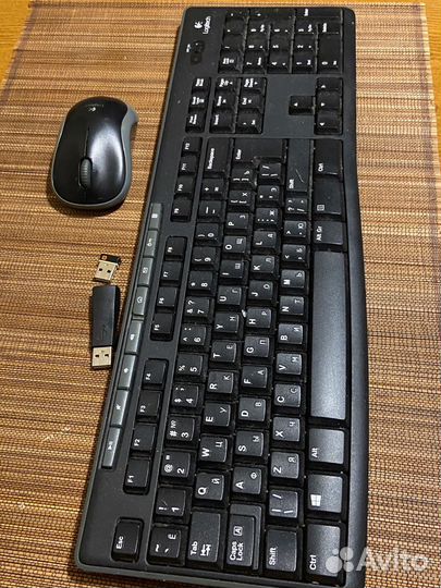 Беспроводная клавиатура и мышь logitech