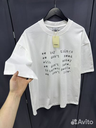 Футболка Vetements oversize (новинка 2025)