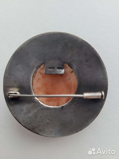 Винтажная брошь серебро