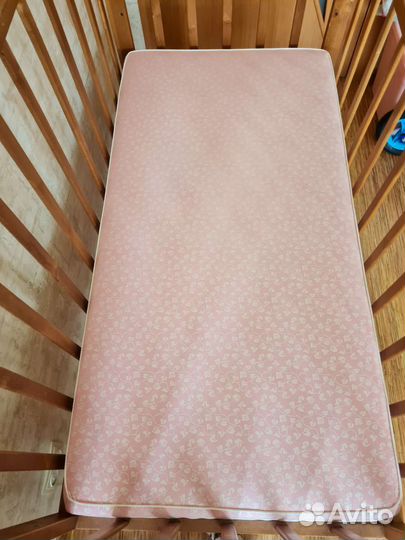 Детская кровать (люлька) с матрасом 120*60