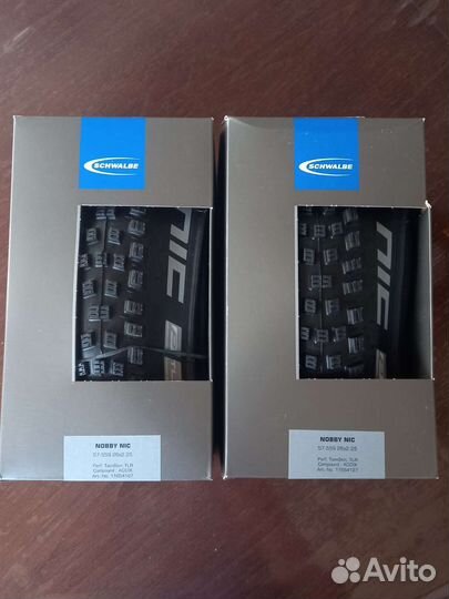 Комплект новых покрышек Schwalbe NobbyNic 26х2.25