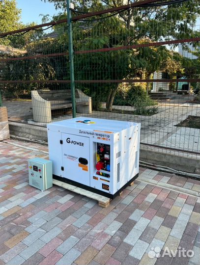 Дизельный генератор 12 кВт G-power трехфазныйDG130