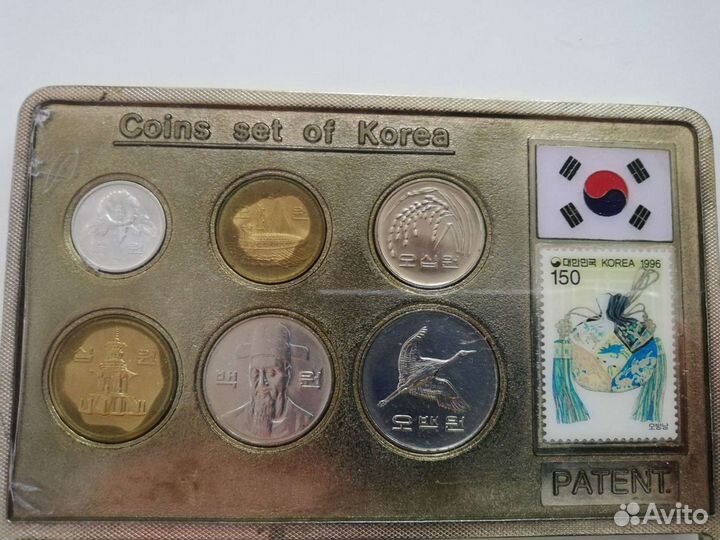 Подарочный набор монет Ю. Кореи