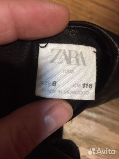 Платье кожа Zara 116 см