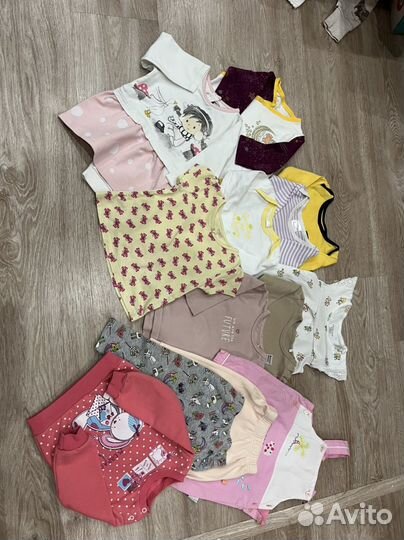 Вещи пакетом для девочки 68 74