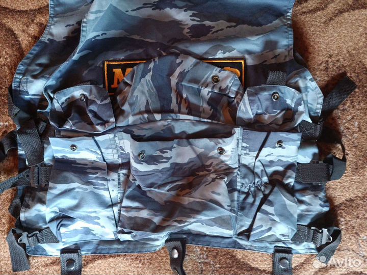 Разгрузочный жилет синий камуфляж.58размер